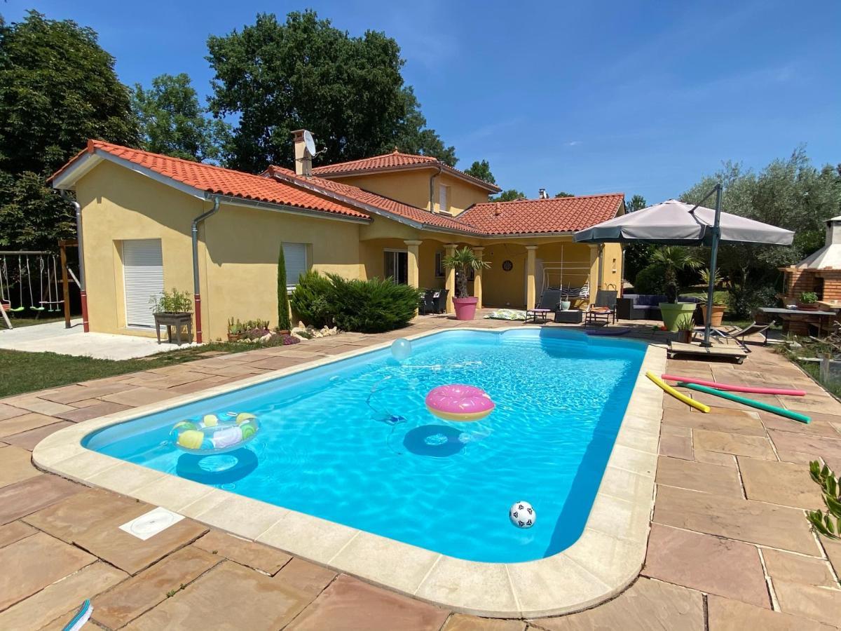 Chambres Dans Villa Avec Piscine Gleizé Exterior foto