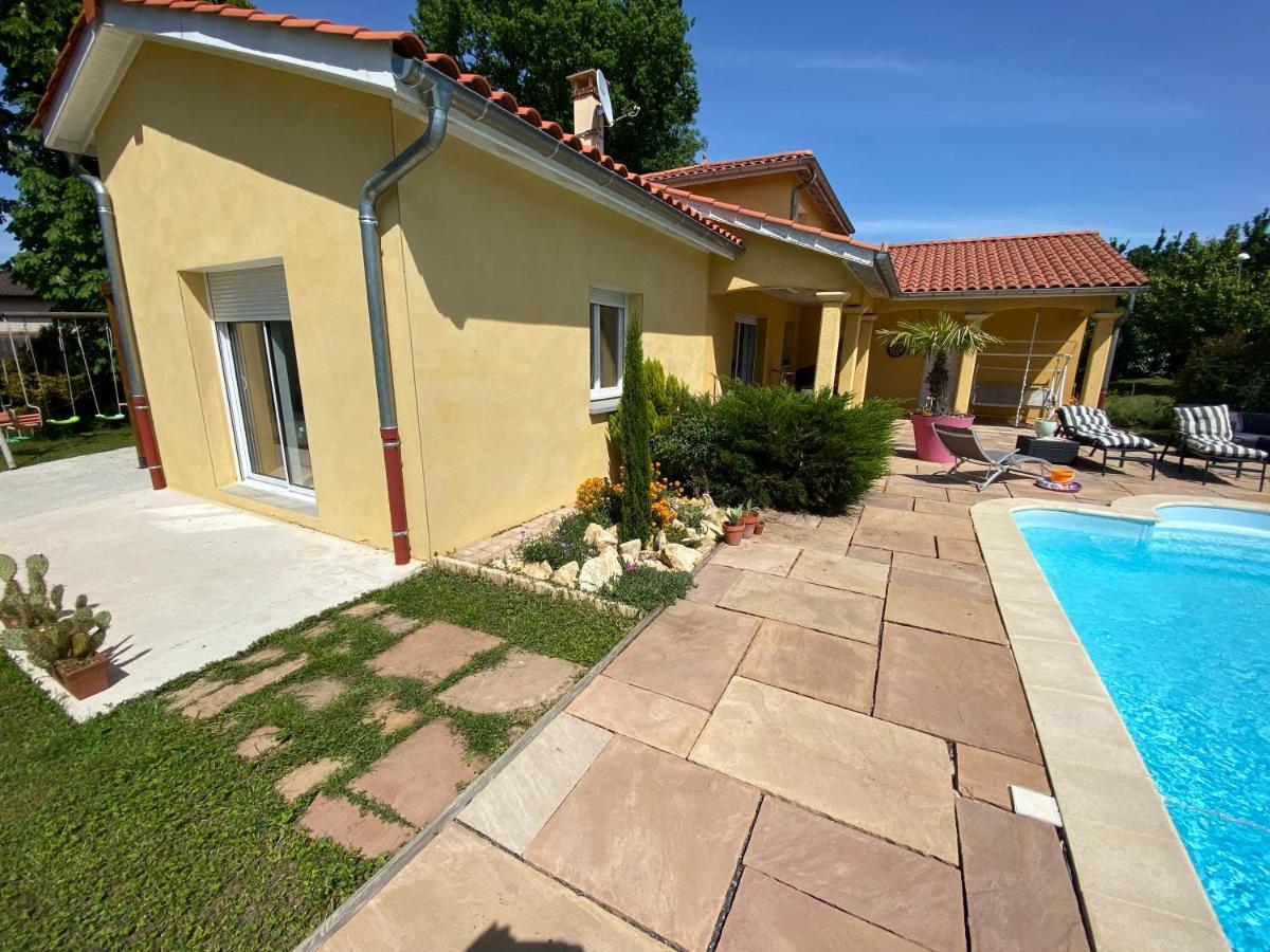 Chambres Dans Villa Avec Piscine Gleizé Exterior foto